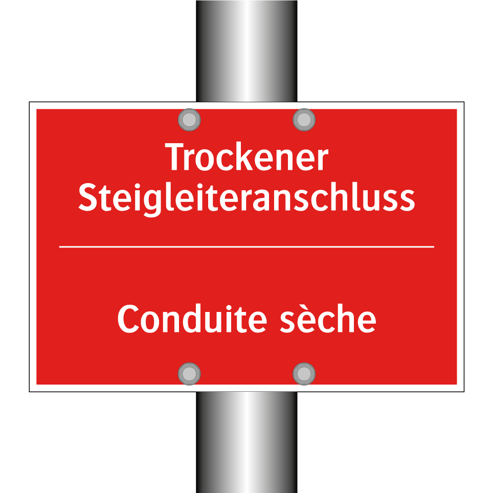 Trockener Steigleiteranschluss - Conduite sèche