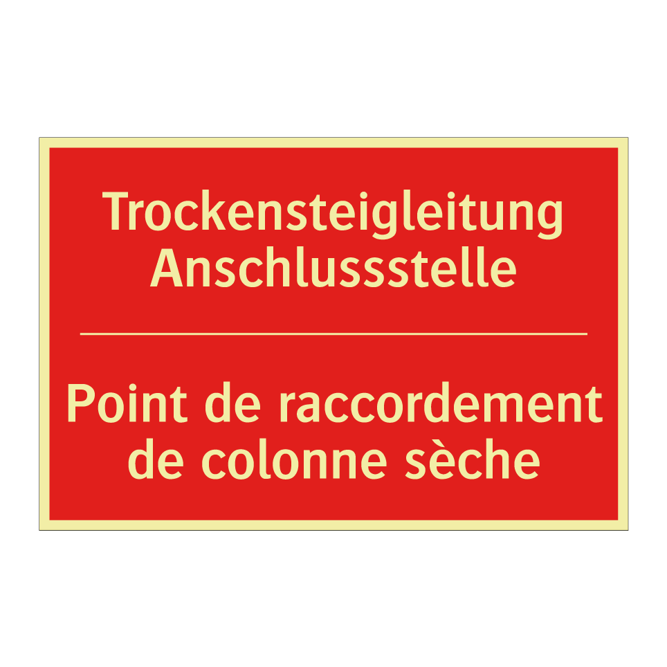 Trockensteigleitung Anschlussstelle /.../ - Point de raccordement de colonne  /.../