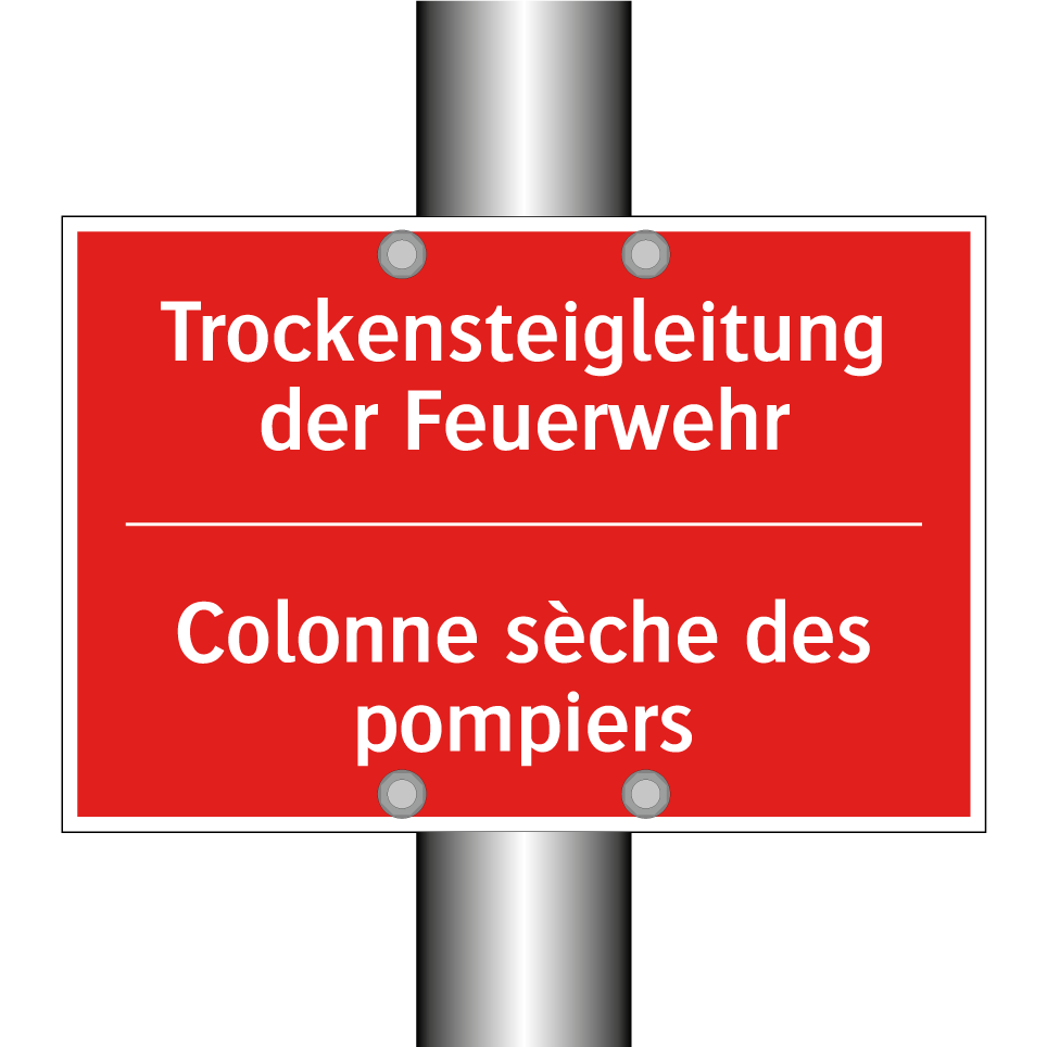 Trockensteigleitung der Feuerwehr /.../ - Colonne sèche des pompiers