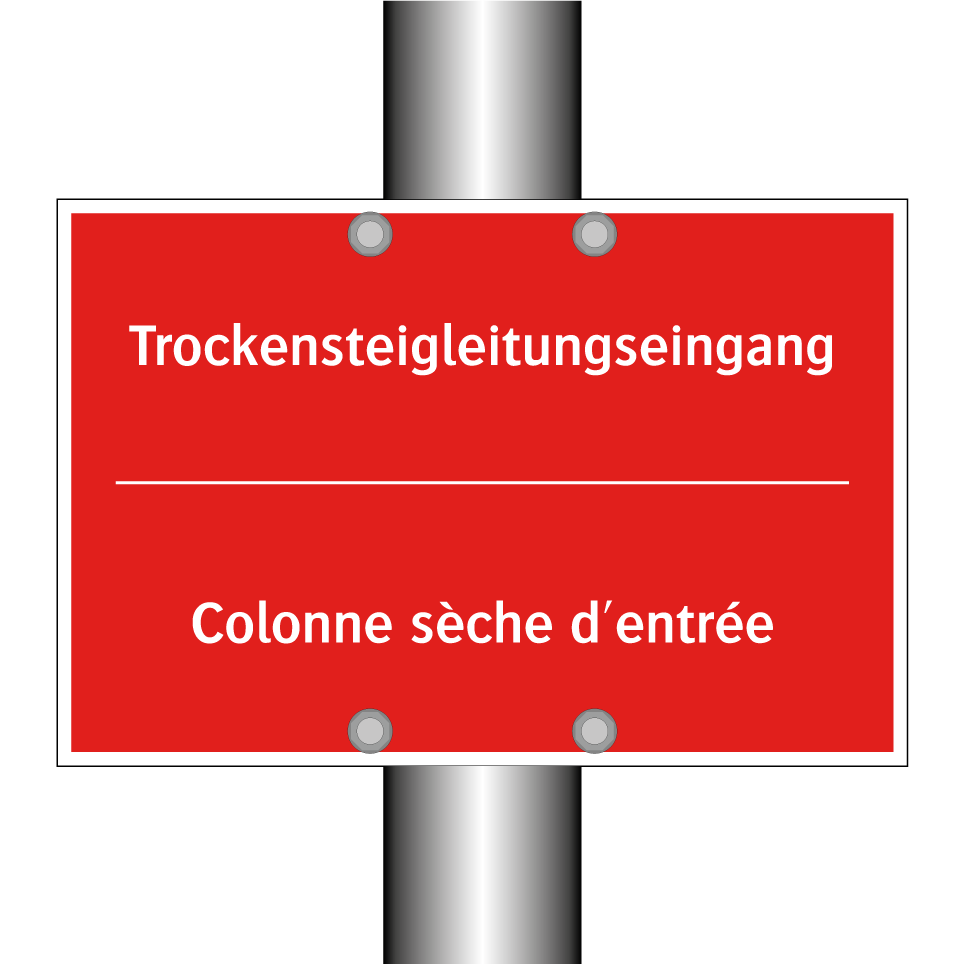 Trockensteigleitungseingang - Colonne sèche d'entrée