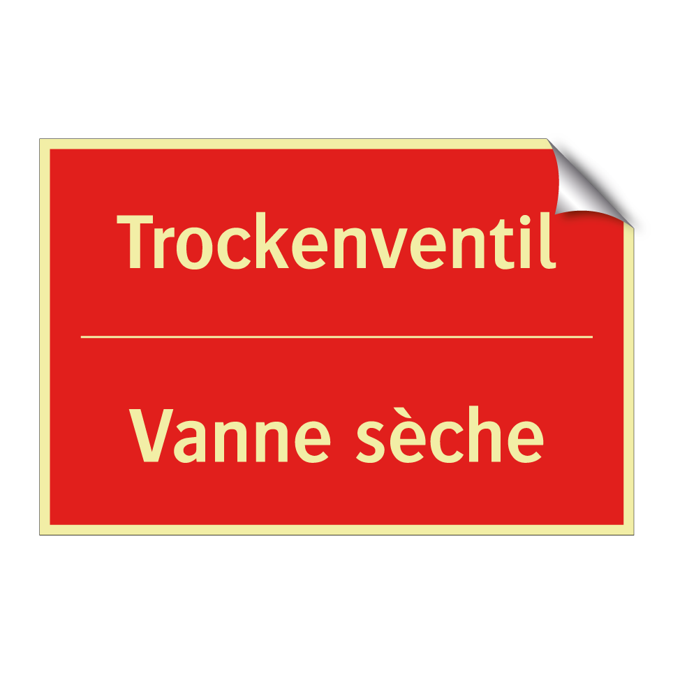 Trockenventil - Vanne sèche