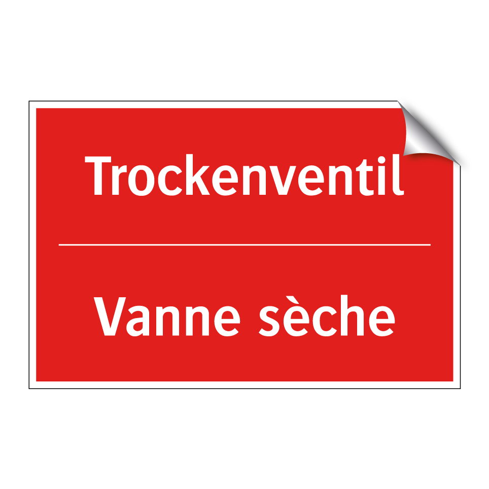 Trockenventil - Vanne sèche