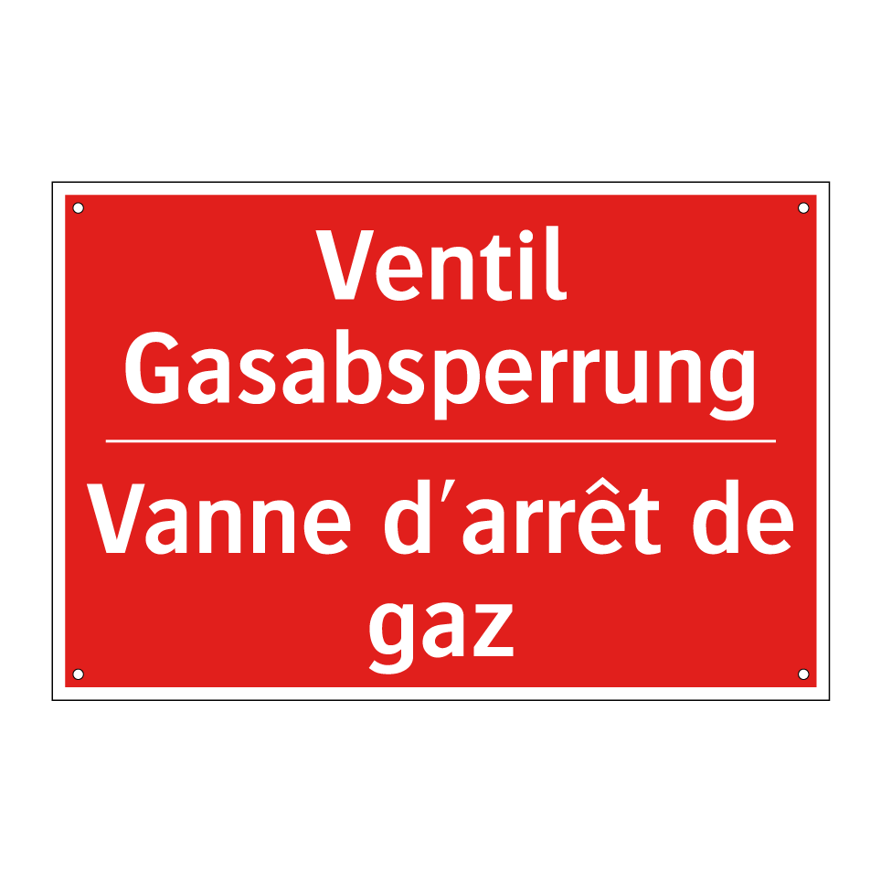 Ventil Gasabsperrung - Vanne d'arrêt de gaz