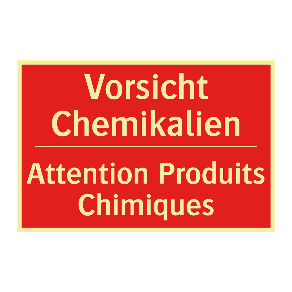 Vorsicht Chemikalien - Attention Produits Chimiques