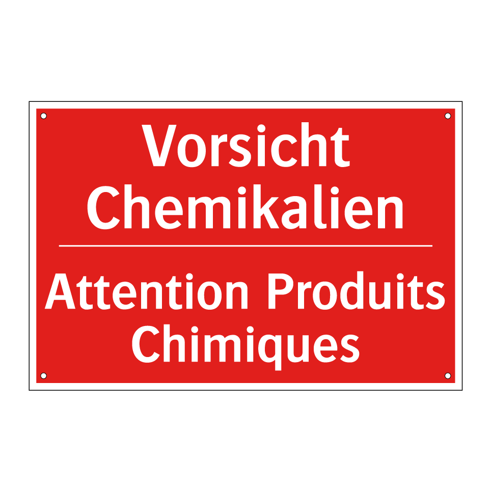 Vorsicht Chemikalien - Attention Produits Chimiques