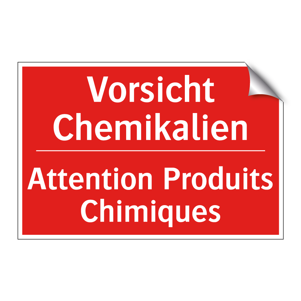 Vorsicht Chemikalien - Attention Produits Chimiques