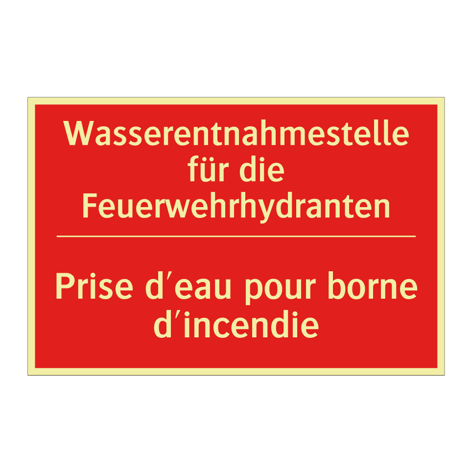 Wasserentnahmestelle für die Feuerwehrhydranten /.../ - Prise d'eau pour borne d'incendie /.../