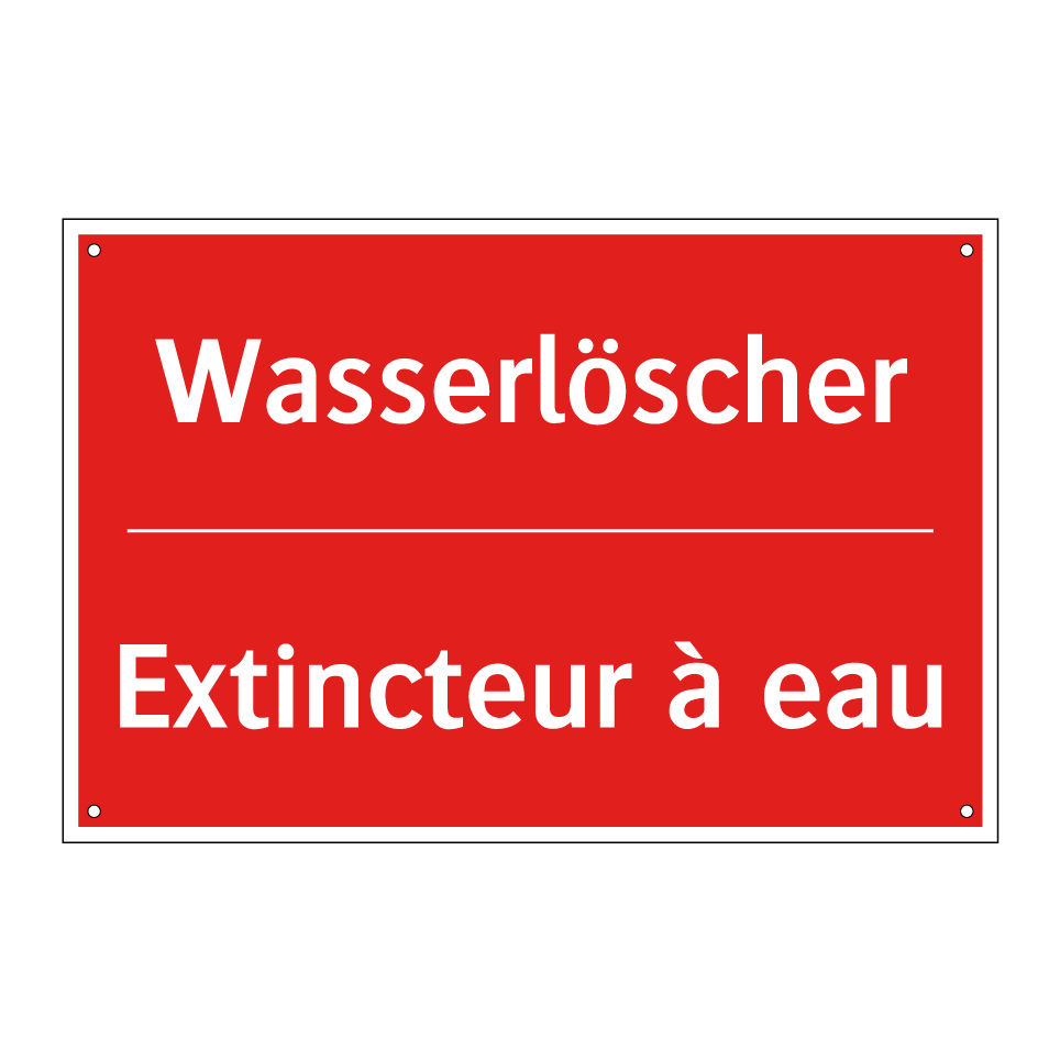 Wasserlöscher - Extincteur à eau