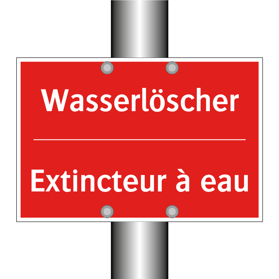 Wasserlöscher - Extincteur à eau