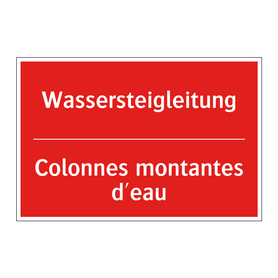 Wassersteigleitung - Colonnes montantes d'eau