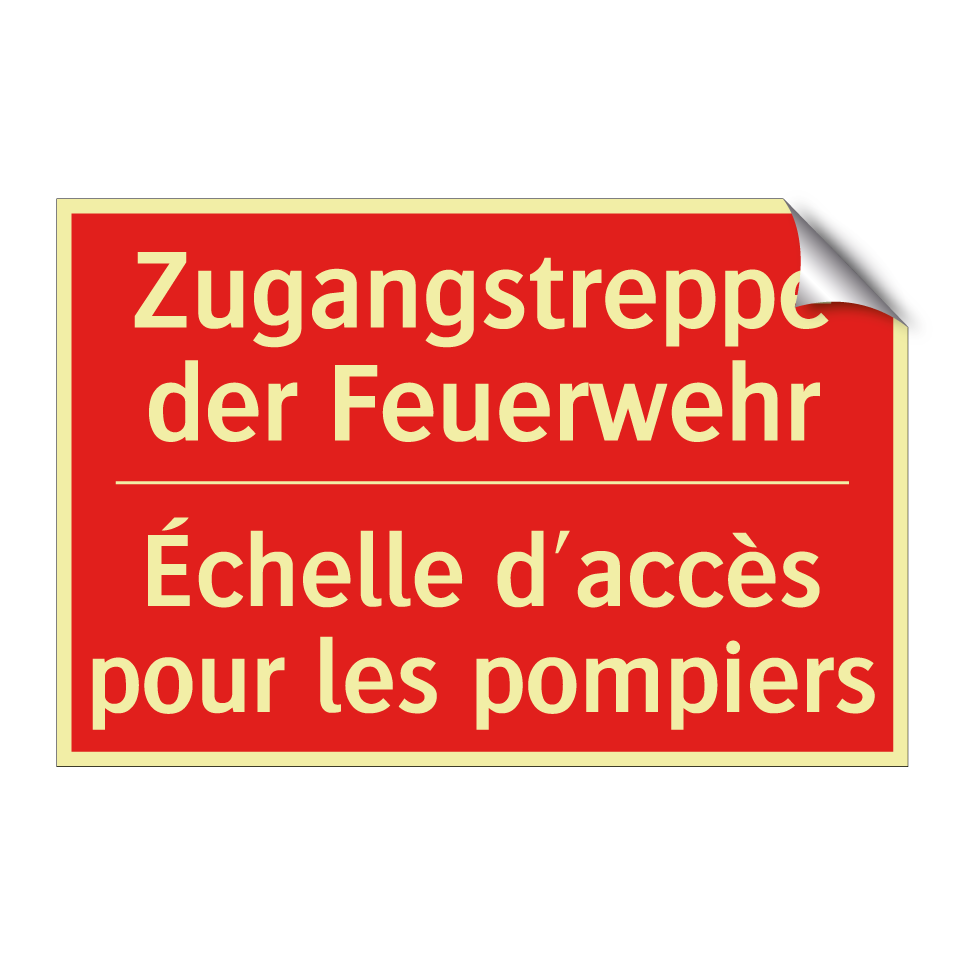 Zugangstreppe der Feuerwehr - Échelle d'accès pour les pompiers /.../