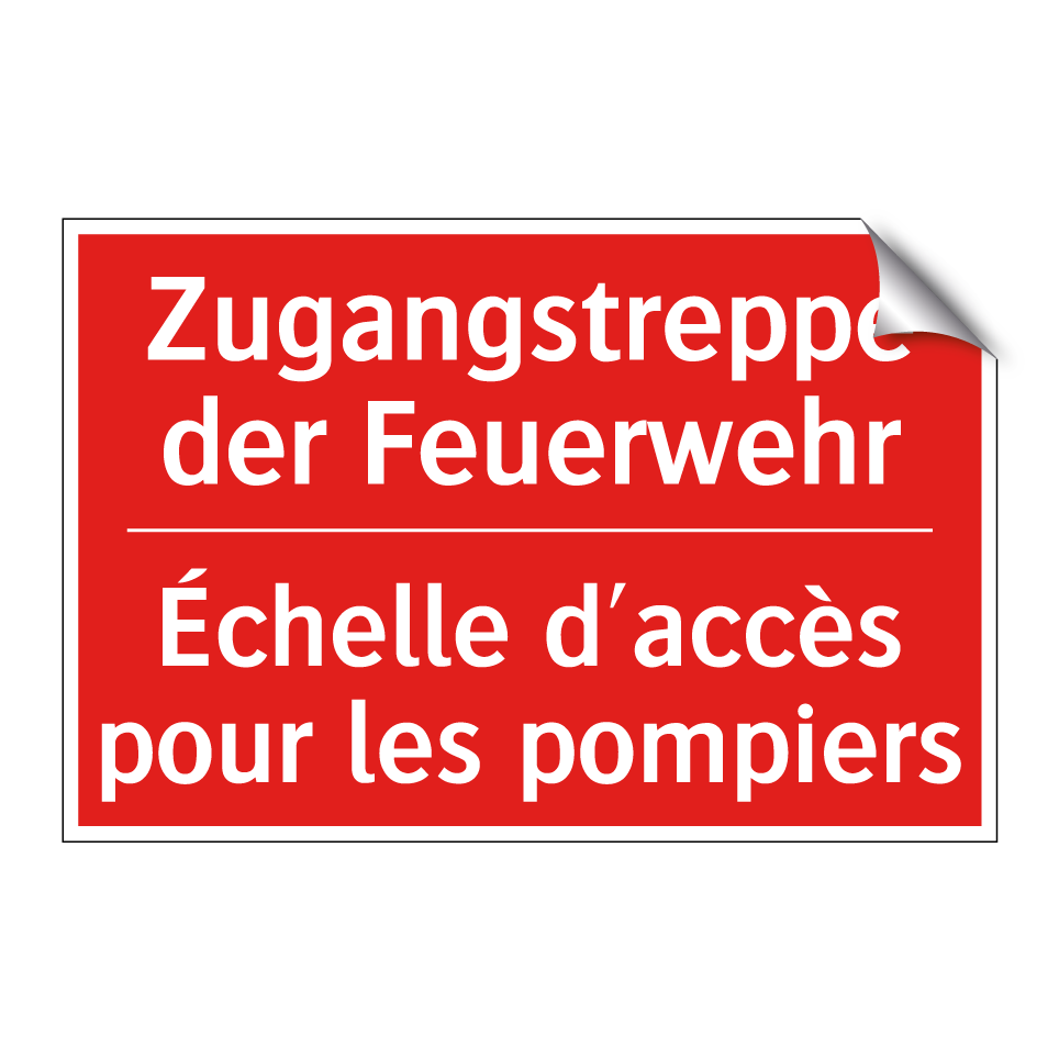 Zugangstreppe der Feuerwehr - Échelle d'accès pour les pompiers /.../