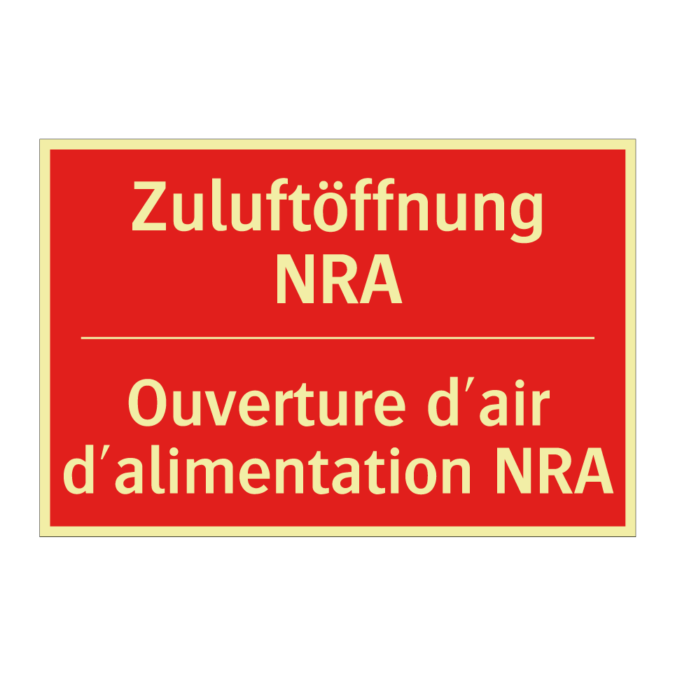 Zuluftöffnung NRA - Ouverture d'air d'alimentation  /.../