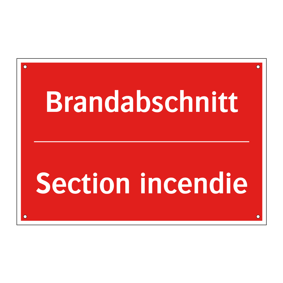 Brandabschnitt - Section incendie