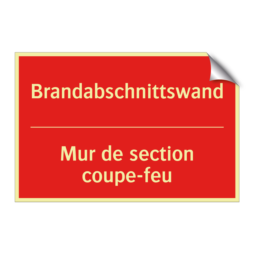 Brandabschnittswand - Mur de section coupe-feu