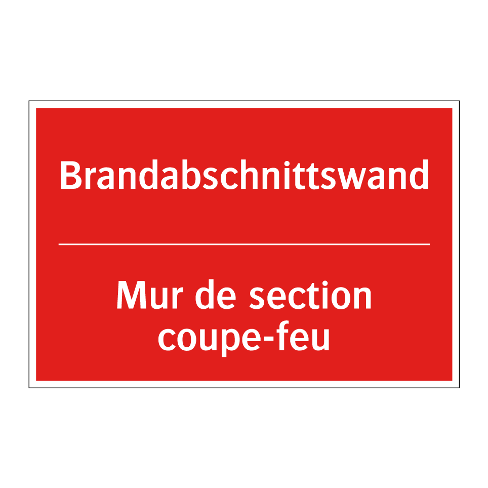 Brandabschnittswand - Mur de section coupe-feu
