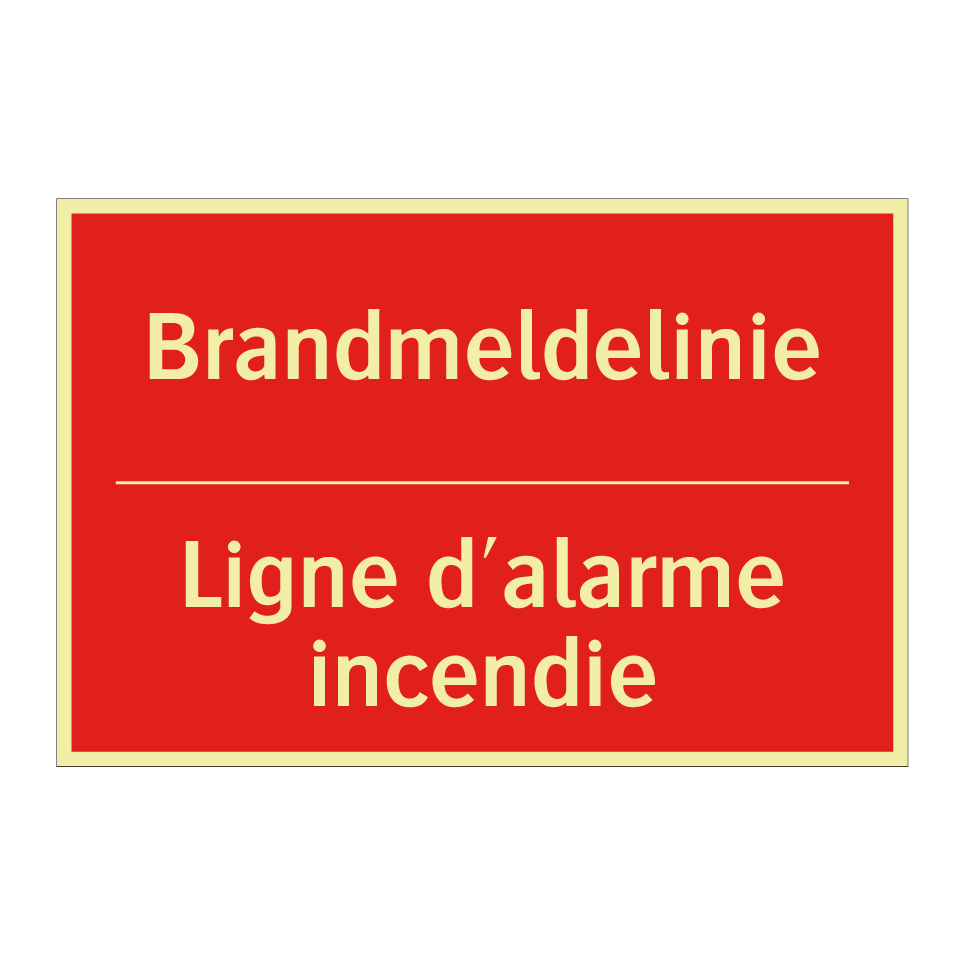 Brandmeldelinie - Ligne d'alarme incendie