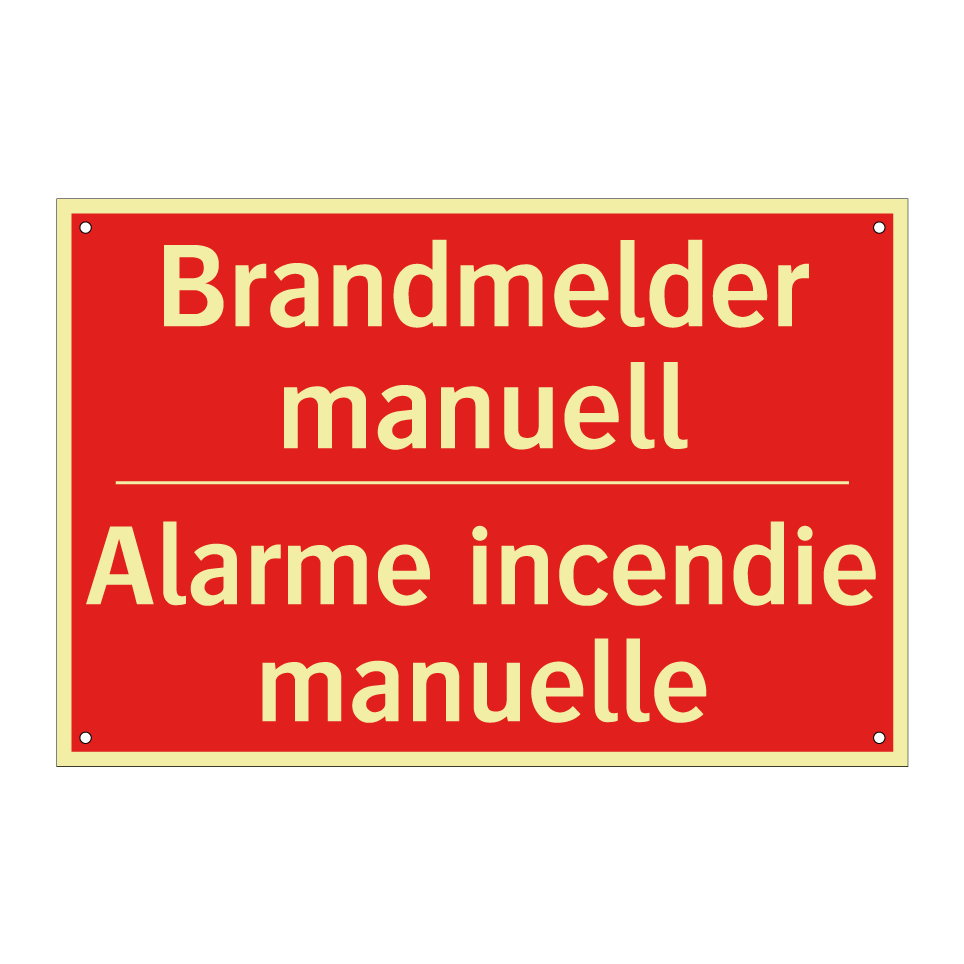 Brandmelder manuell - Alarme incendie manuelle