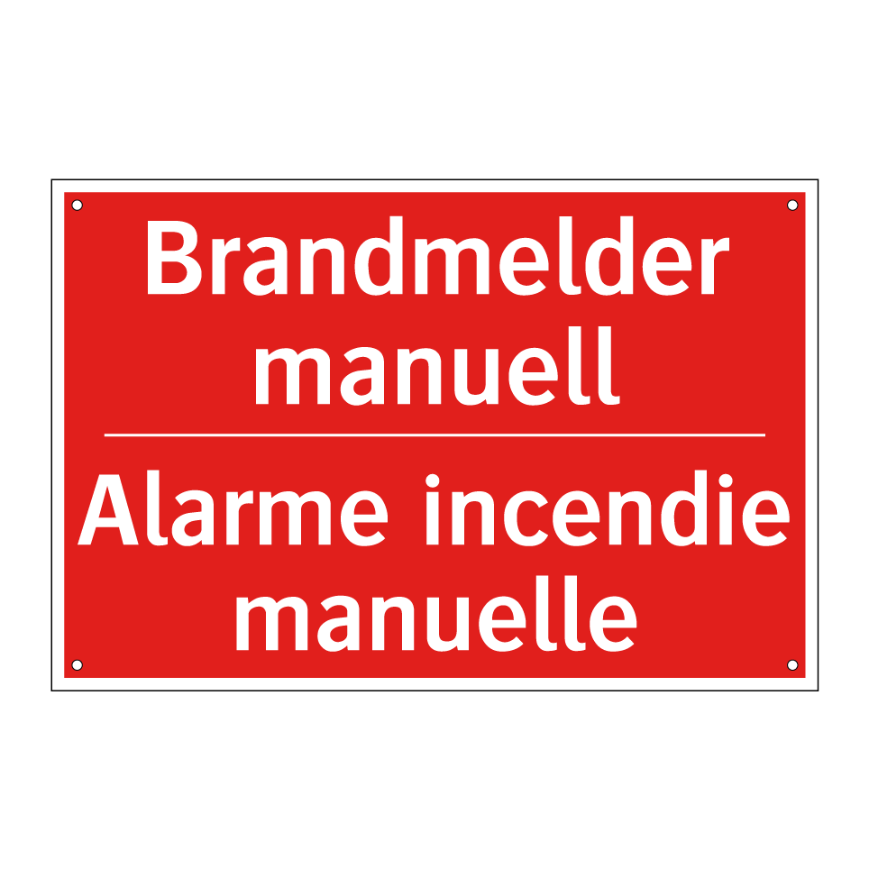 Brandmelder manuell - Alarme incendie manuelle