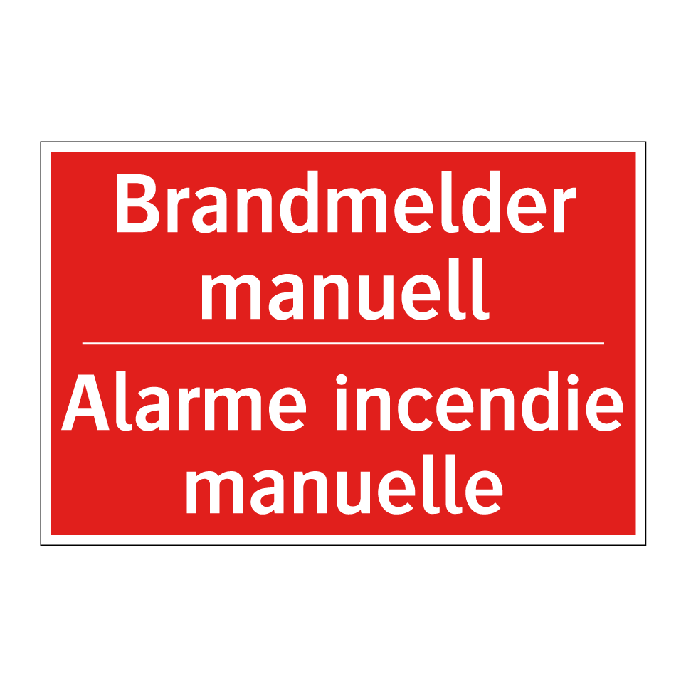 Brandmelder manuell - Alarme incendie manuelle