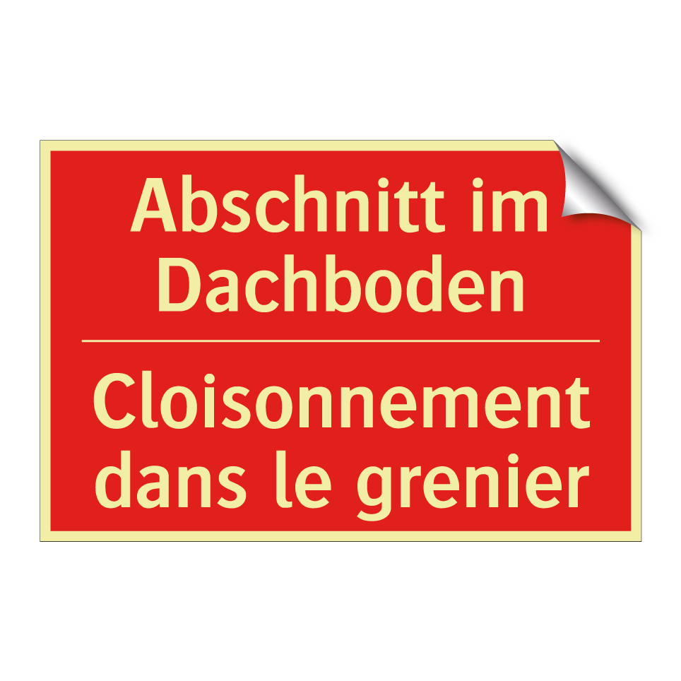 Abschnitt im Dachboden - Cloisonnement dans le grenier
