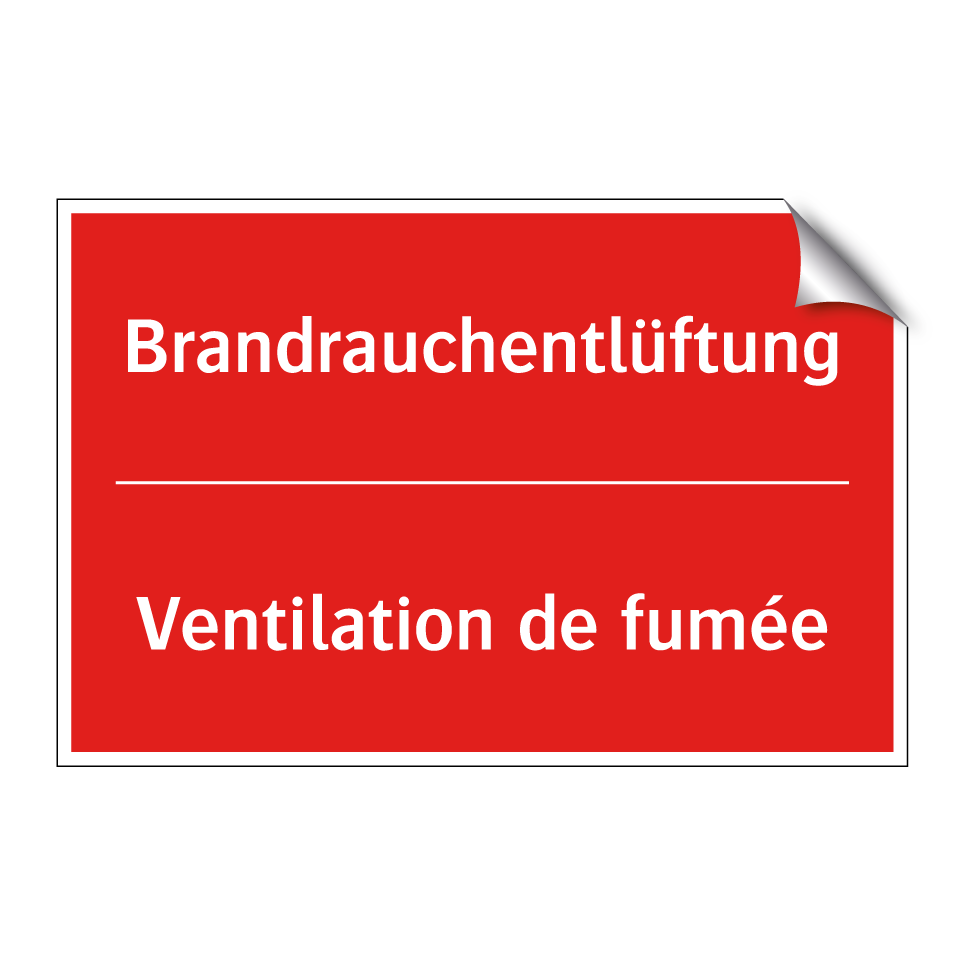 Brandrauchentlüftung - Ventilation de fumée