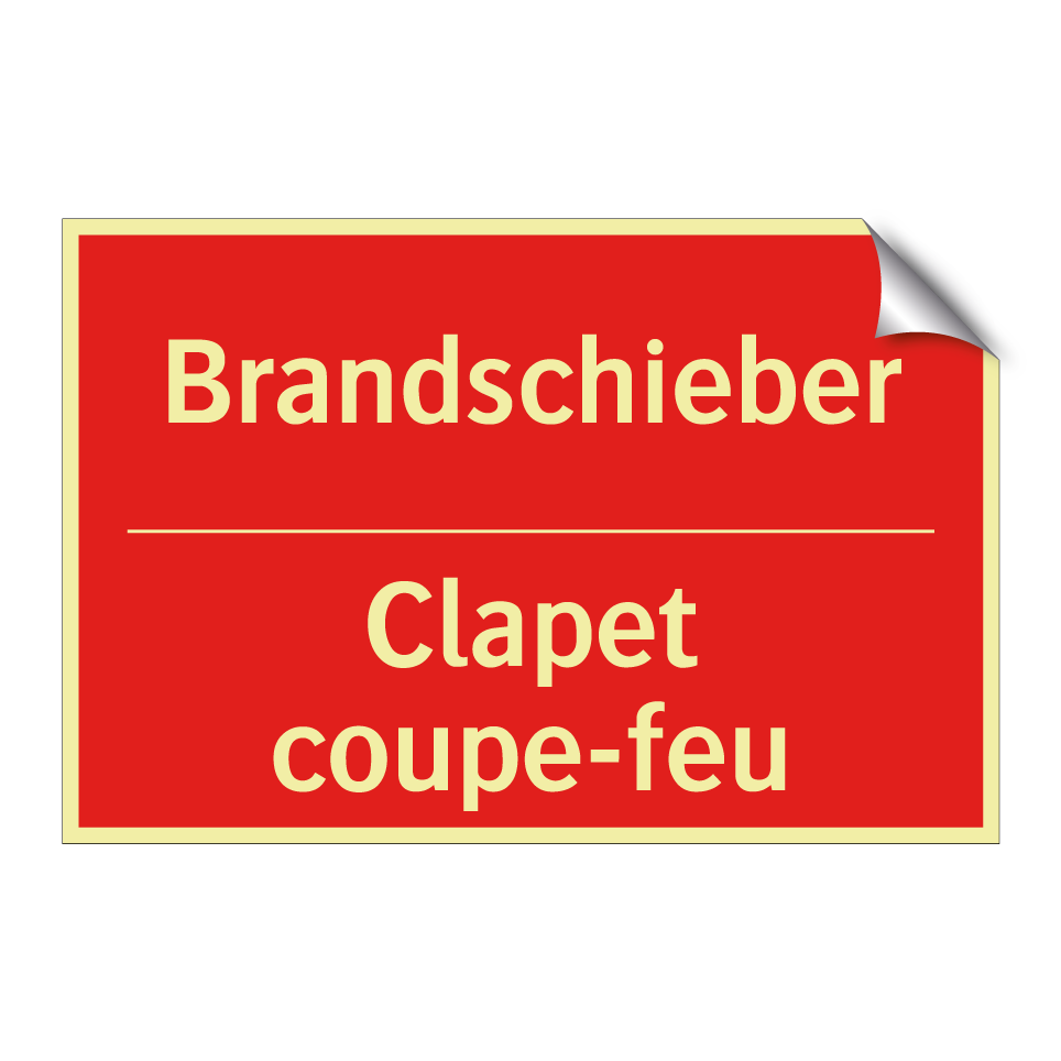 Brandschieber - Clapet coupe-feu