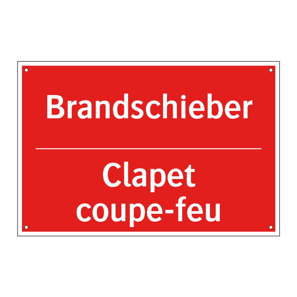 Brandschieber - Clapet coupe-feu