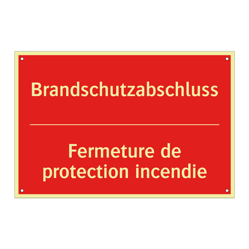 Brandschutzabschluss - Fermeture de protection incendie /.../