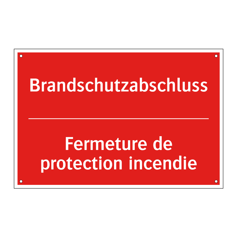 Brandschutzabschluss - Fermeture de protection incendie /.../