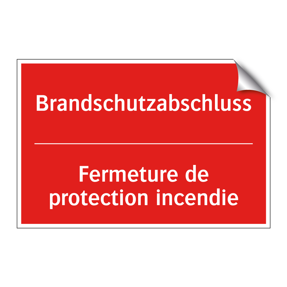 Brandschutzabschluss - Fermeture de protection incendie /.../