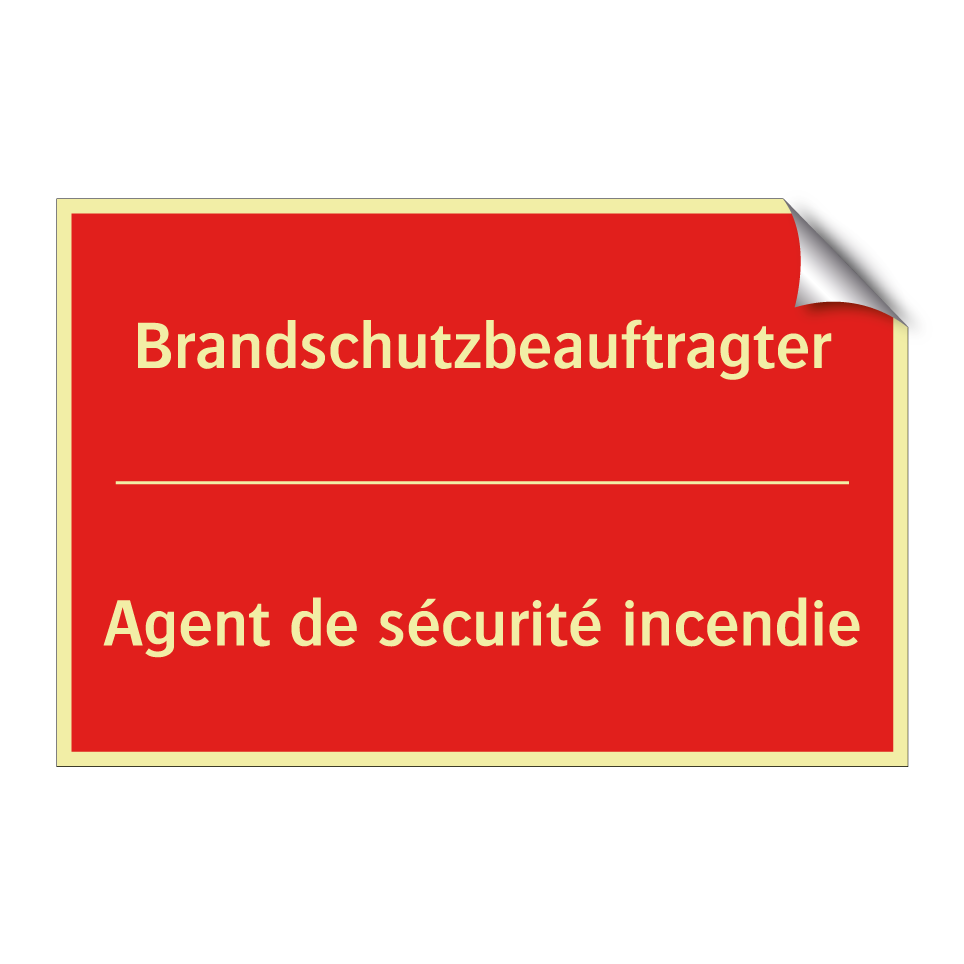 Brandschutzbeauftragter - Agent de sécurité incendie