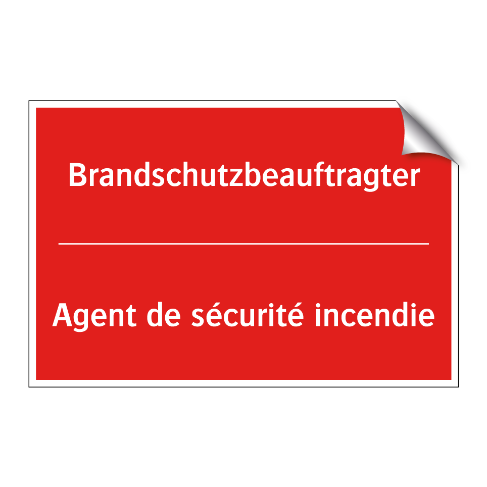 Brandschutzbeauftragter - Agent de sécurité incendie