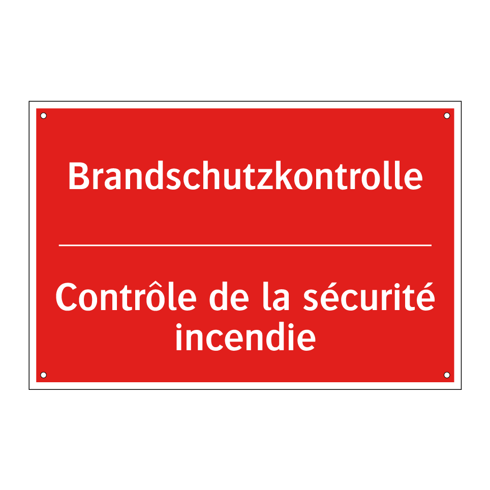 Brandschutzkontrolle - Contrôle de la sécurité incendie /.../