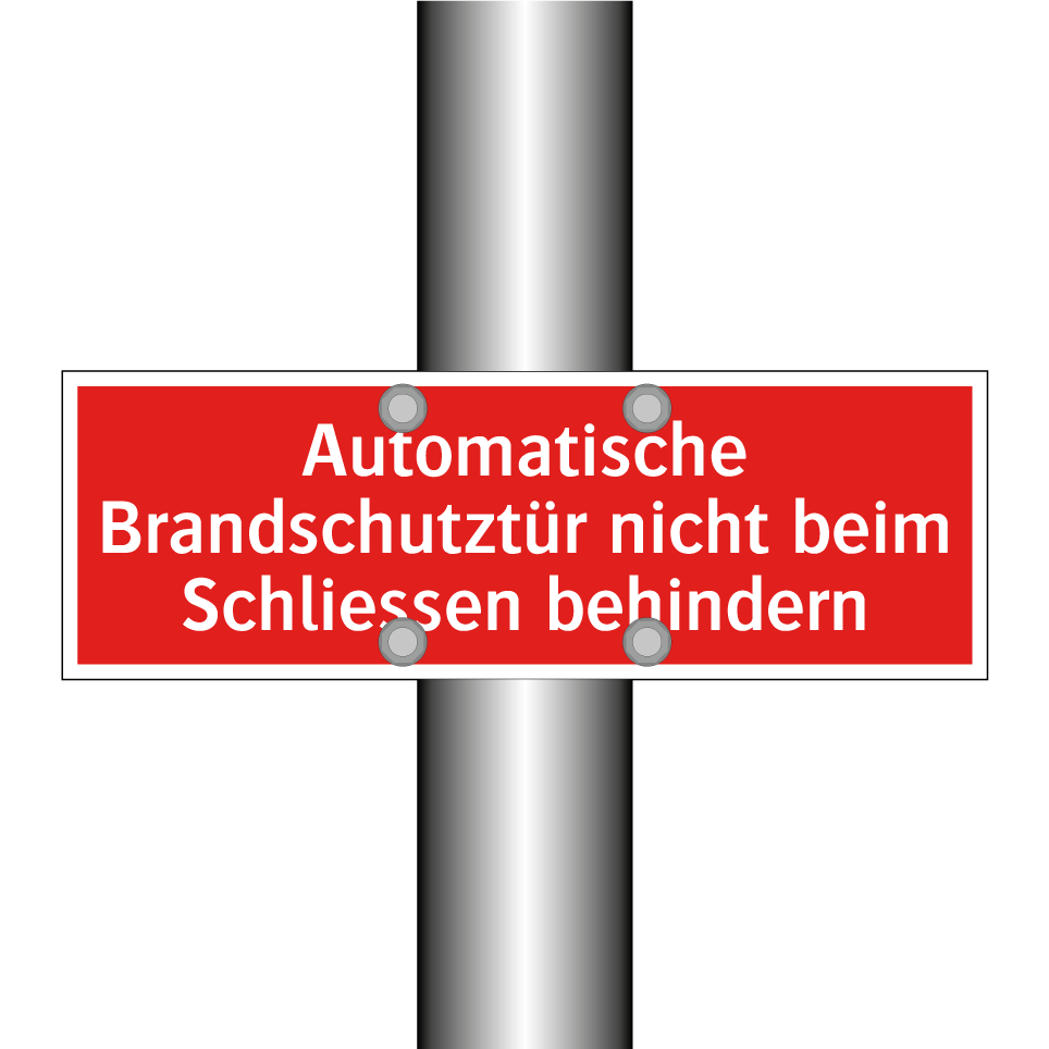 Automatische Brandschutztür nicht beim Schliessen behindern