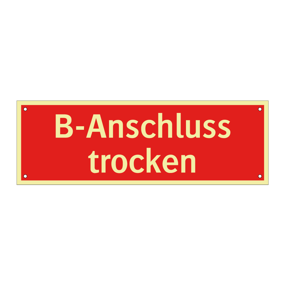 B-Anschluss trocken