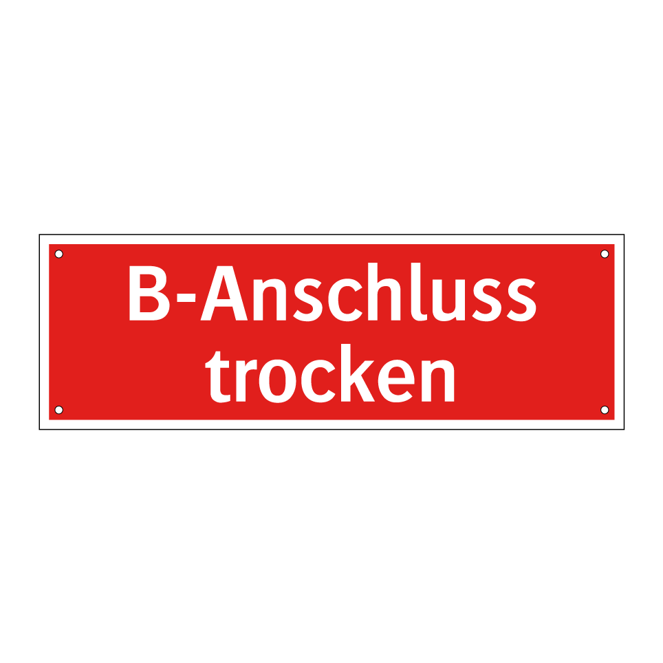 B-Anschluss trocken