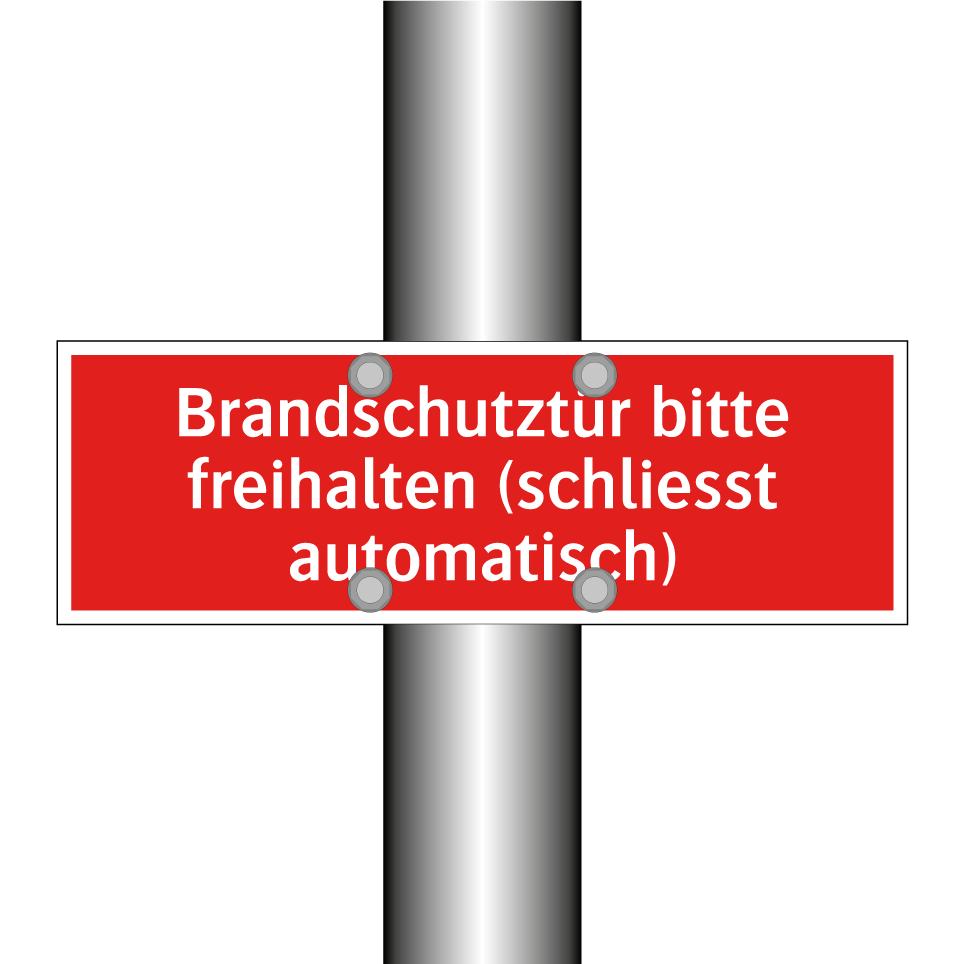 Brandschutztür bitte freihalten (schliesst automatisch)