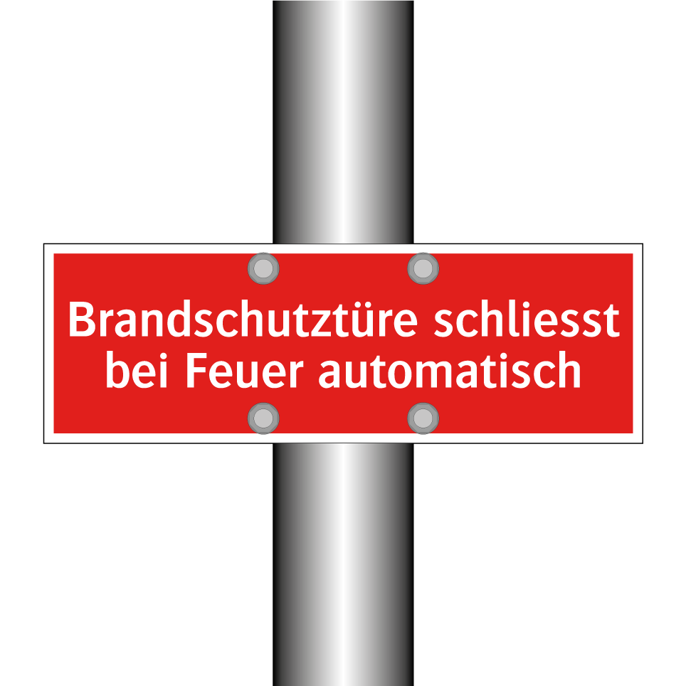 Brandschutztüre schliesst bei Feuer automatisch