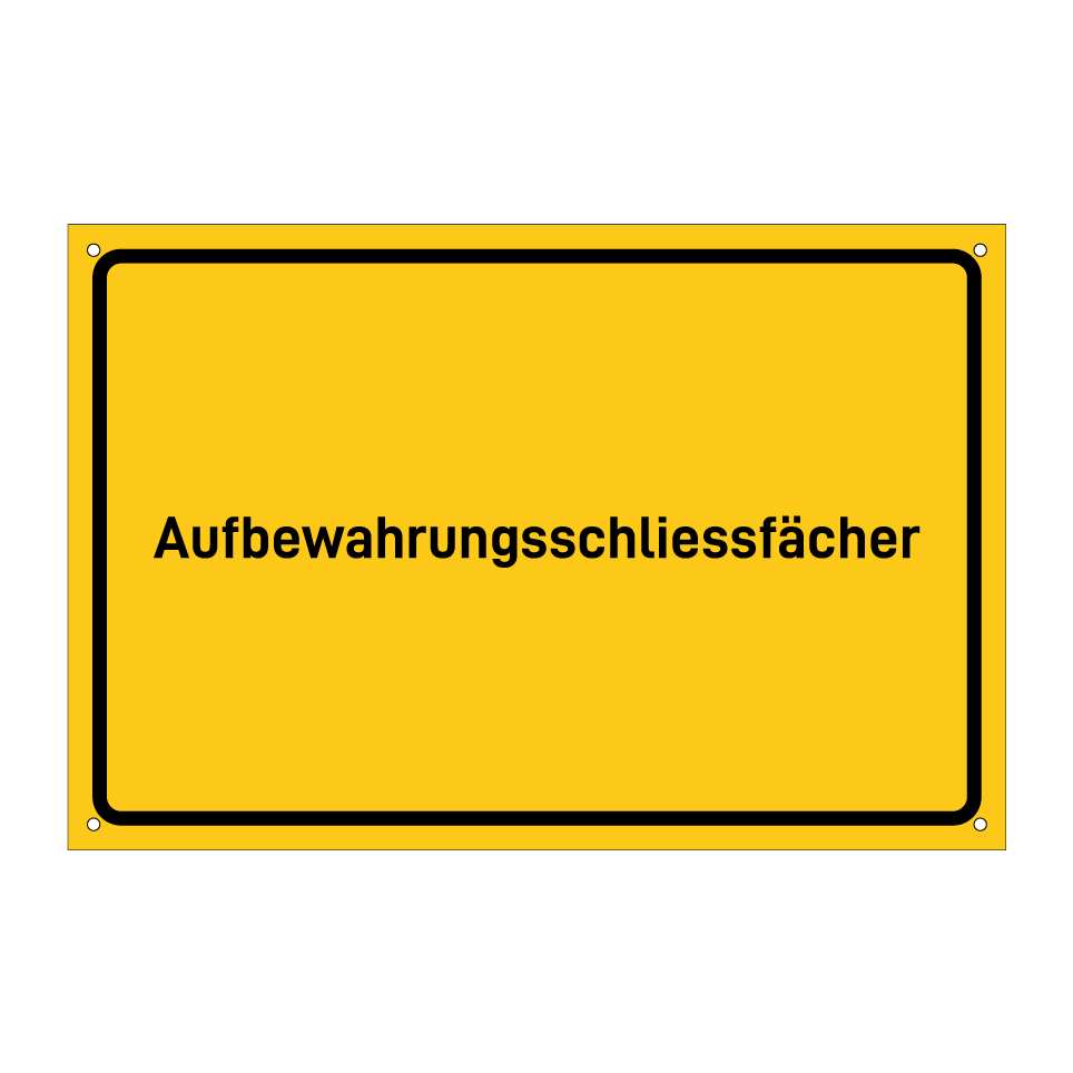 Aufbewahrungsschliessfächer