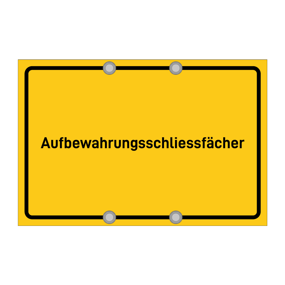 Aufbewahrungsschliessfächer