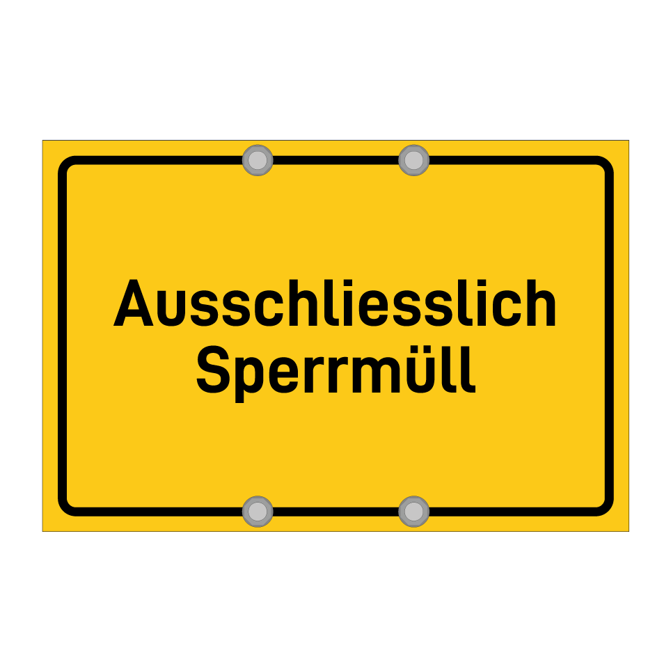 Ausschliesslich Sperrmüll
