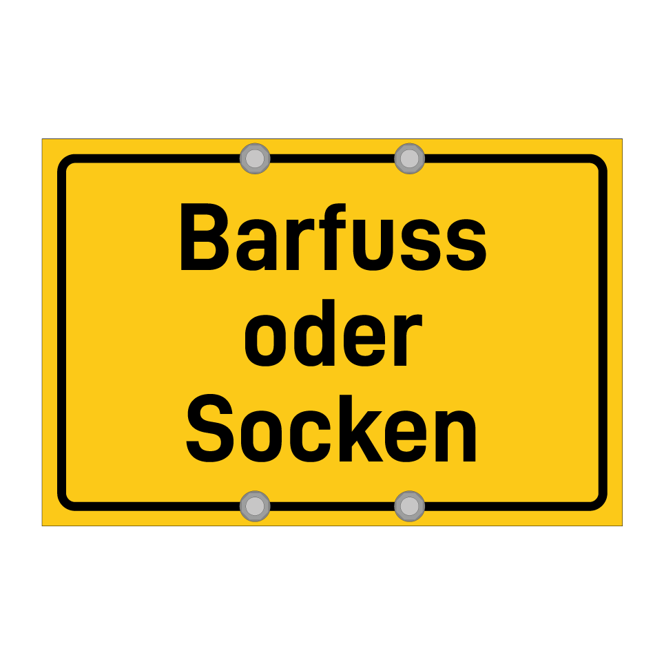 Barfuss oder Socken