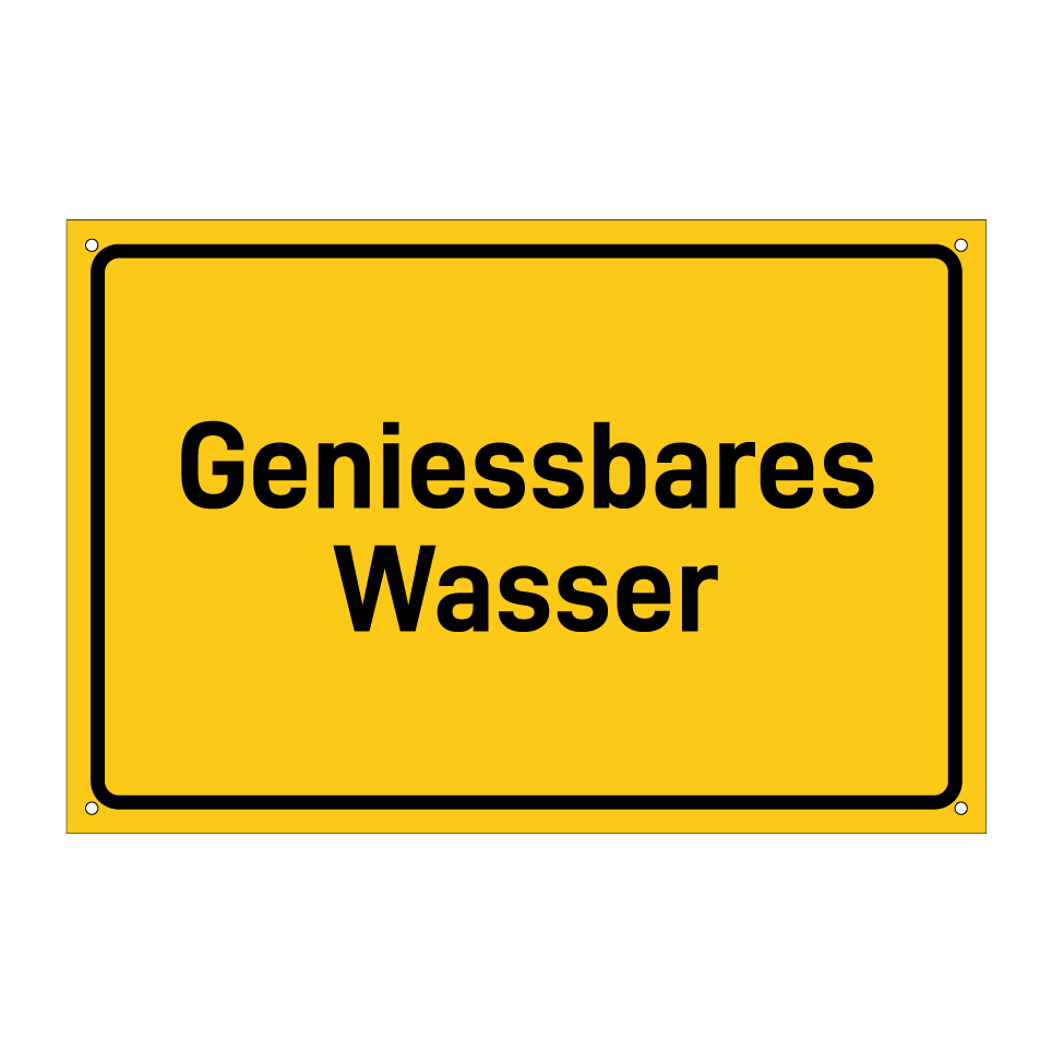 Geniessbares Wasser