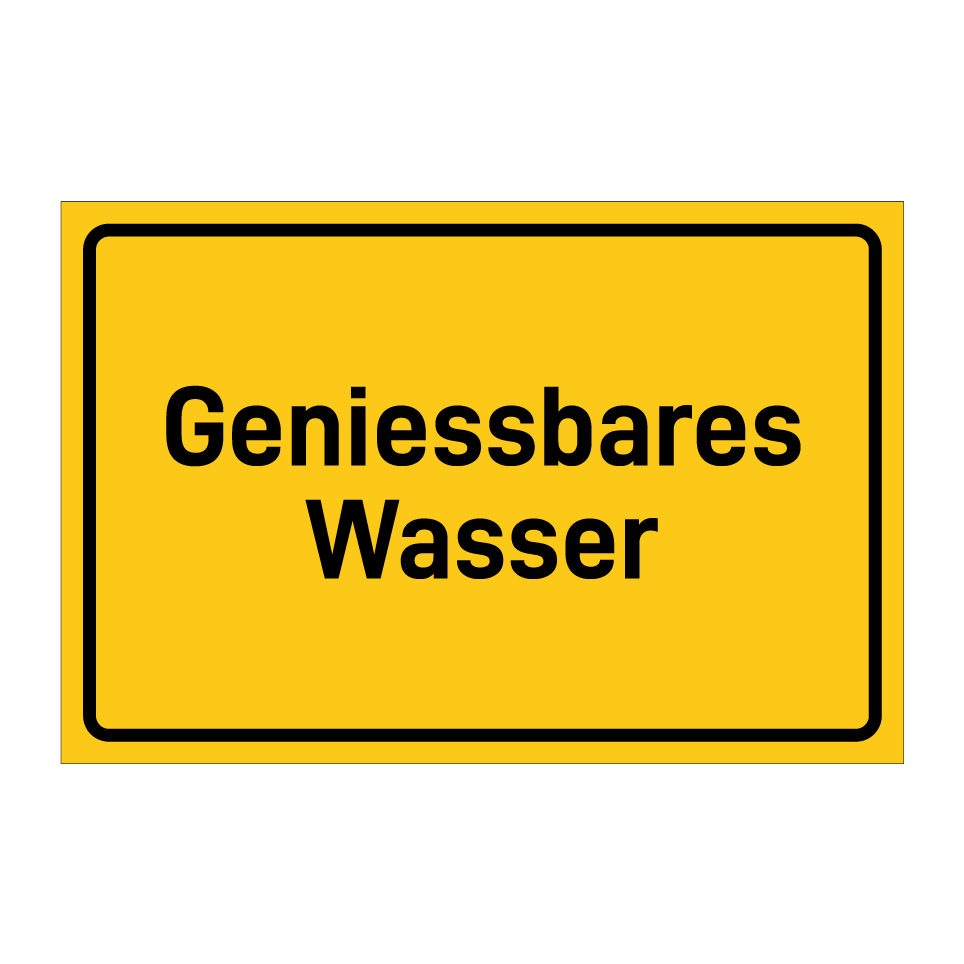 Geniessbares Wasser