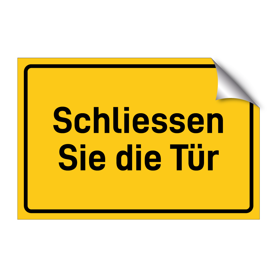Schliessen Sie die Tür