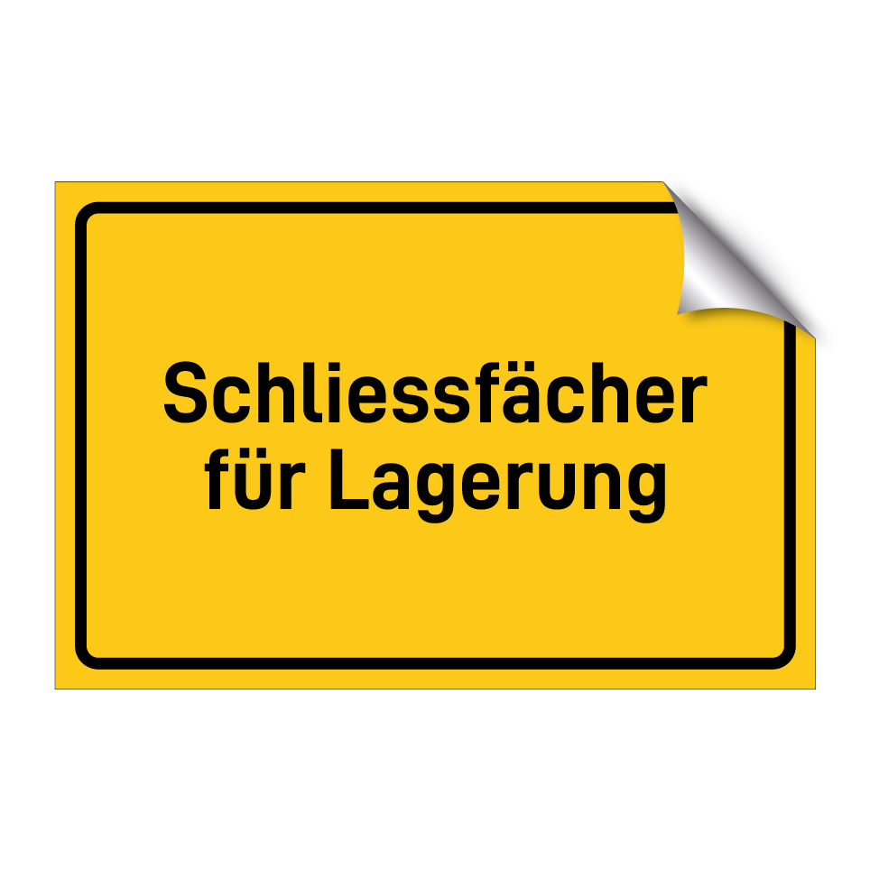 Schliessfächer für Lagerung