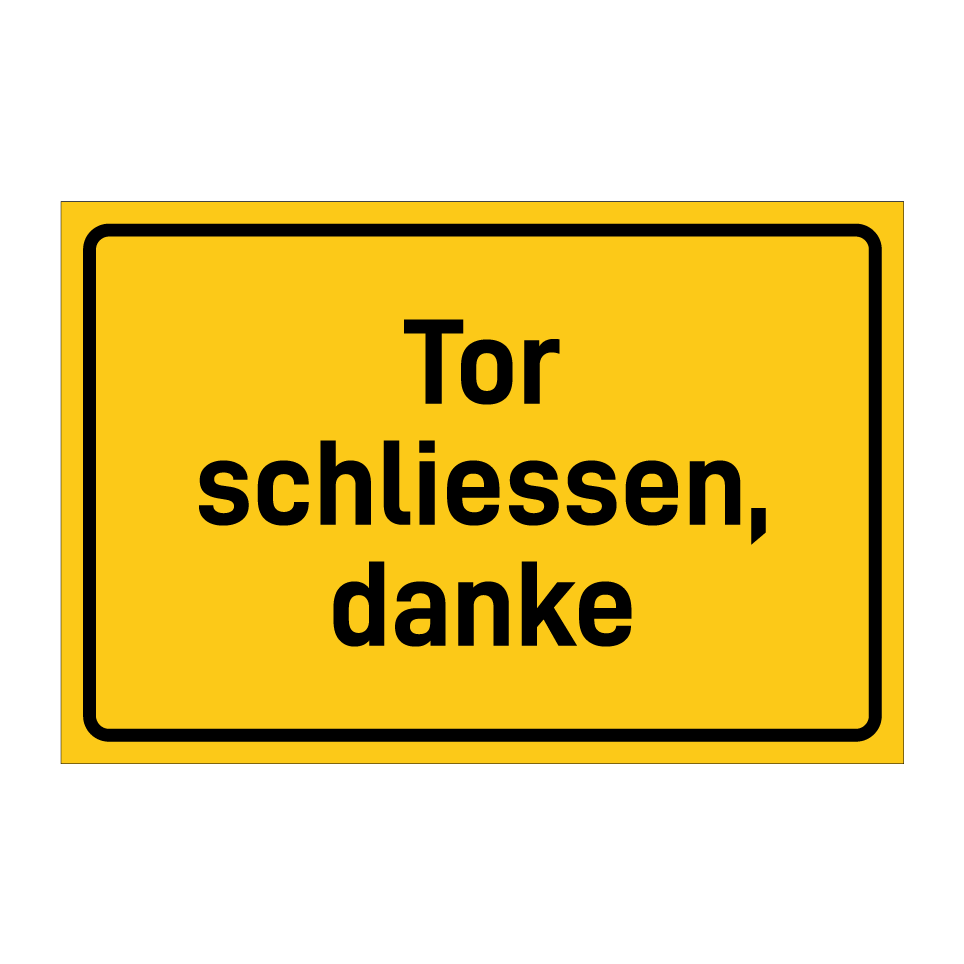 Tor schliessen, danke