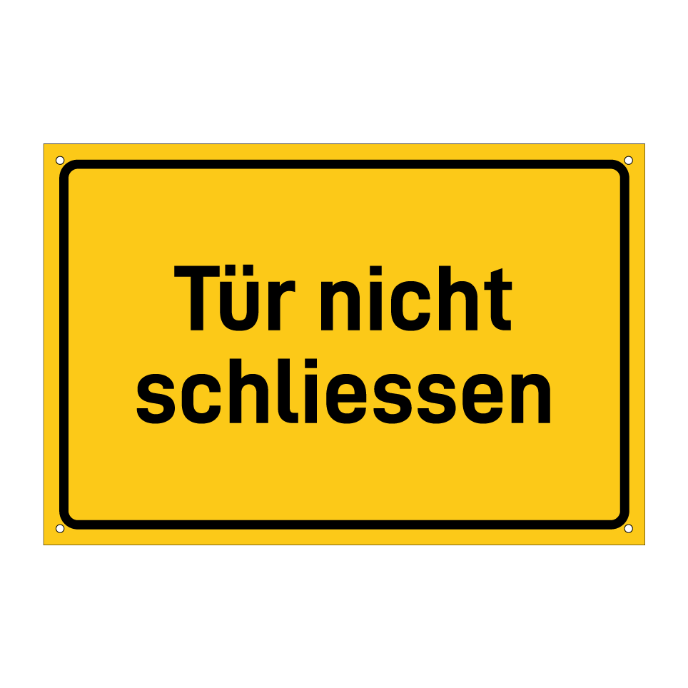 Tür nicht schliessen