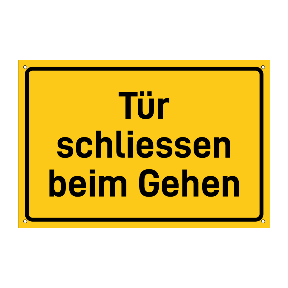 Tür schliessen beim Gehen